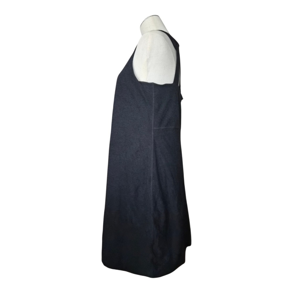 Beyond Yoga Lost Your Mind Spacedye Mini Dress XL Dark Heather Gray One Shoulder - Picture 4 of 9